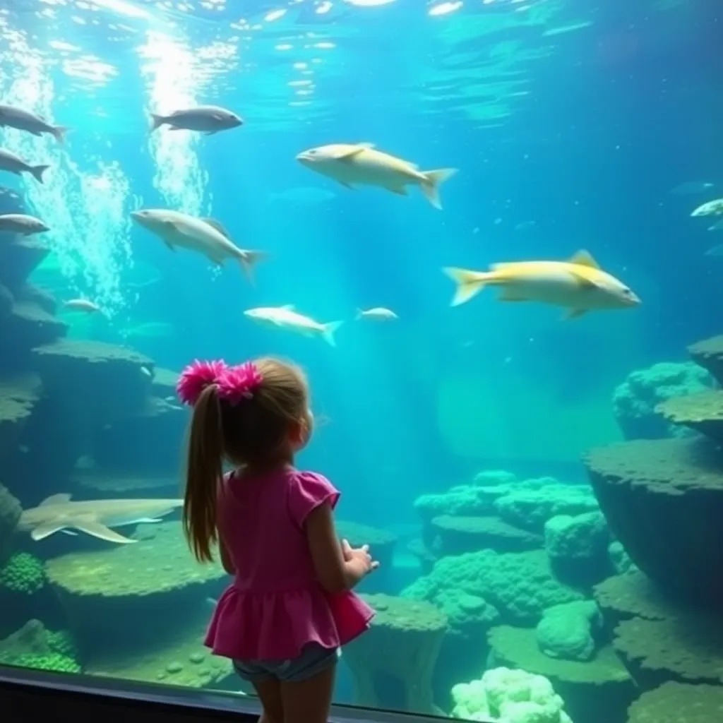 Kids birthday party places Abq Biopark Aquarium in Albuquerque