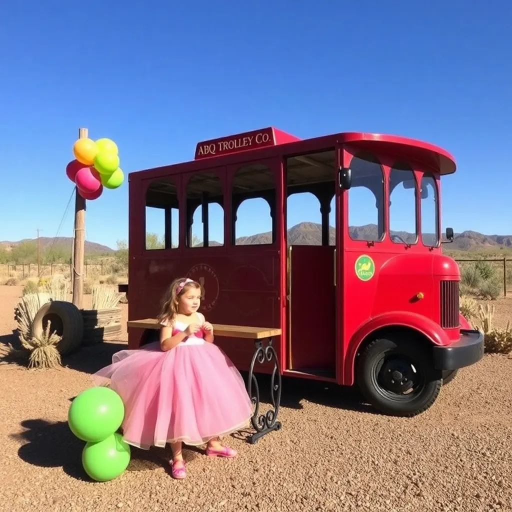 Kids birthday party places Abq Trolley Co. in Albuquerque