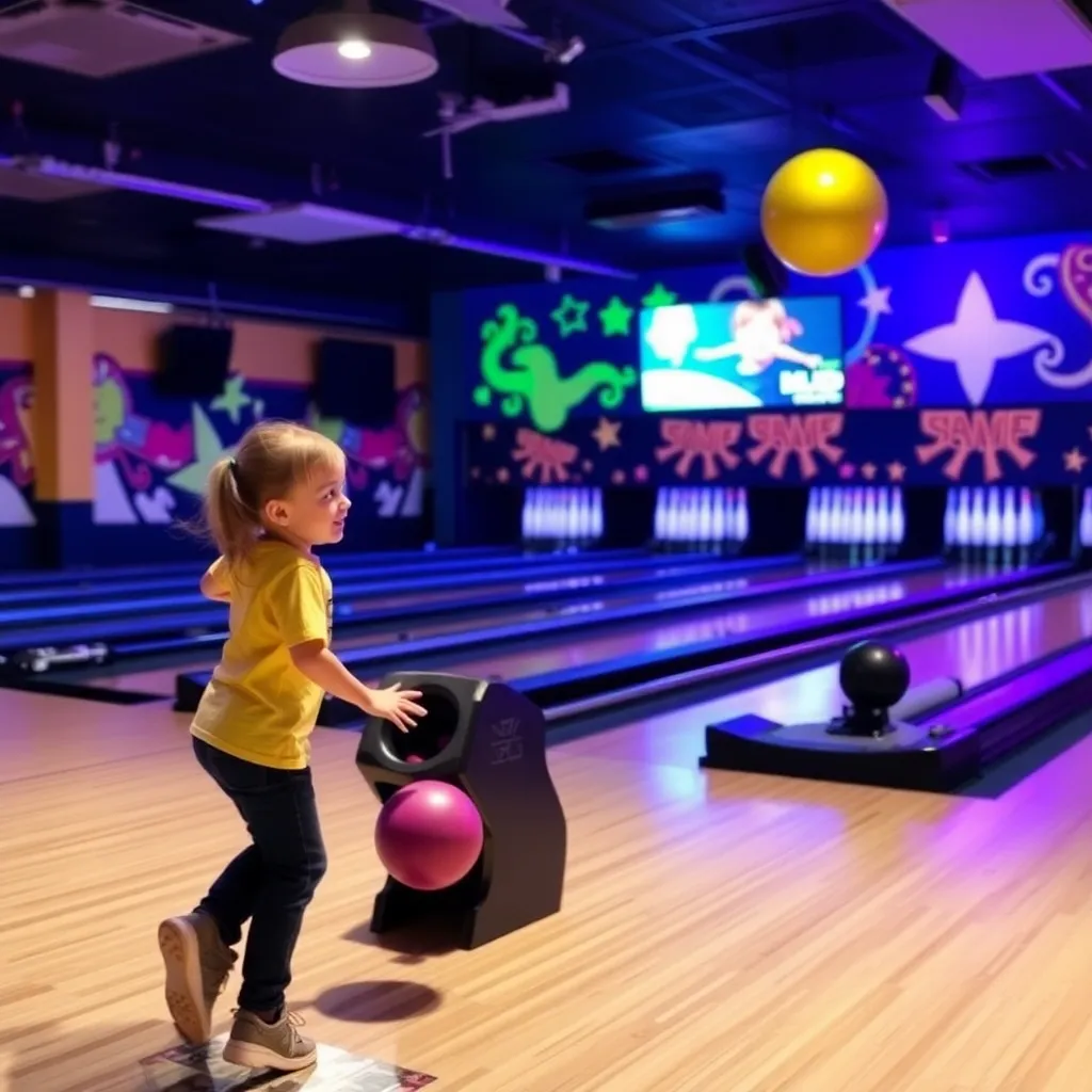 Kids birthday party places Academy Lanes in Haverhill