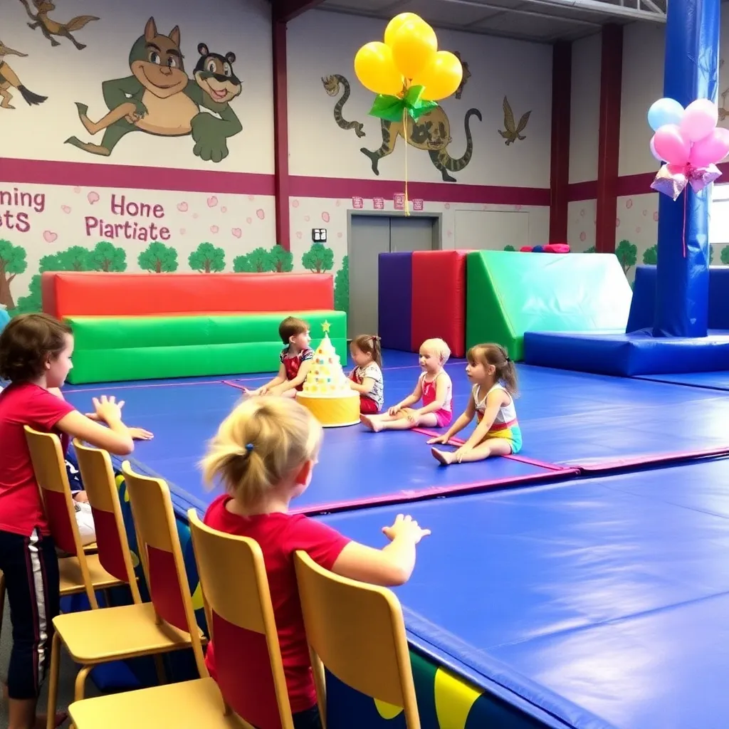 Kids birthday party places Action Gymnastics And Junglerrrific Birthday Parties in Millstone
