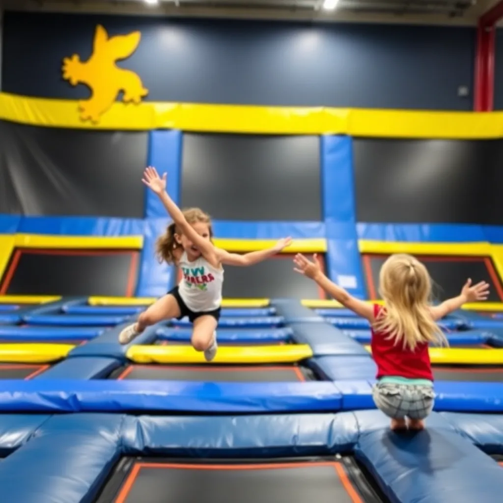Kids birthday party places Airborne Extreme Trampoline Park in Denham Springs