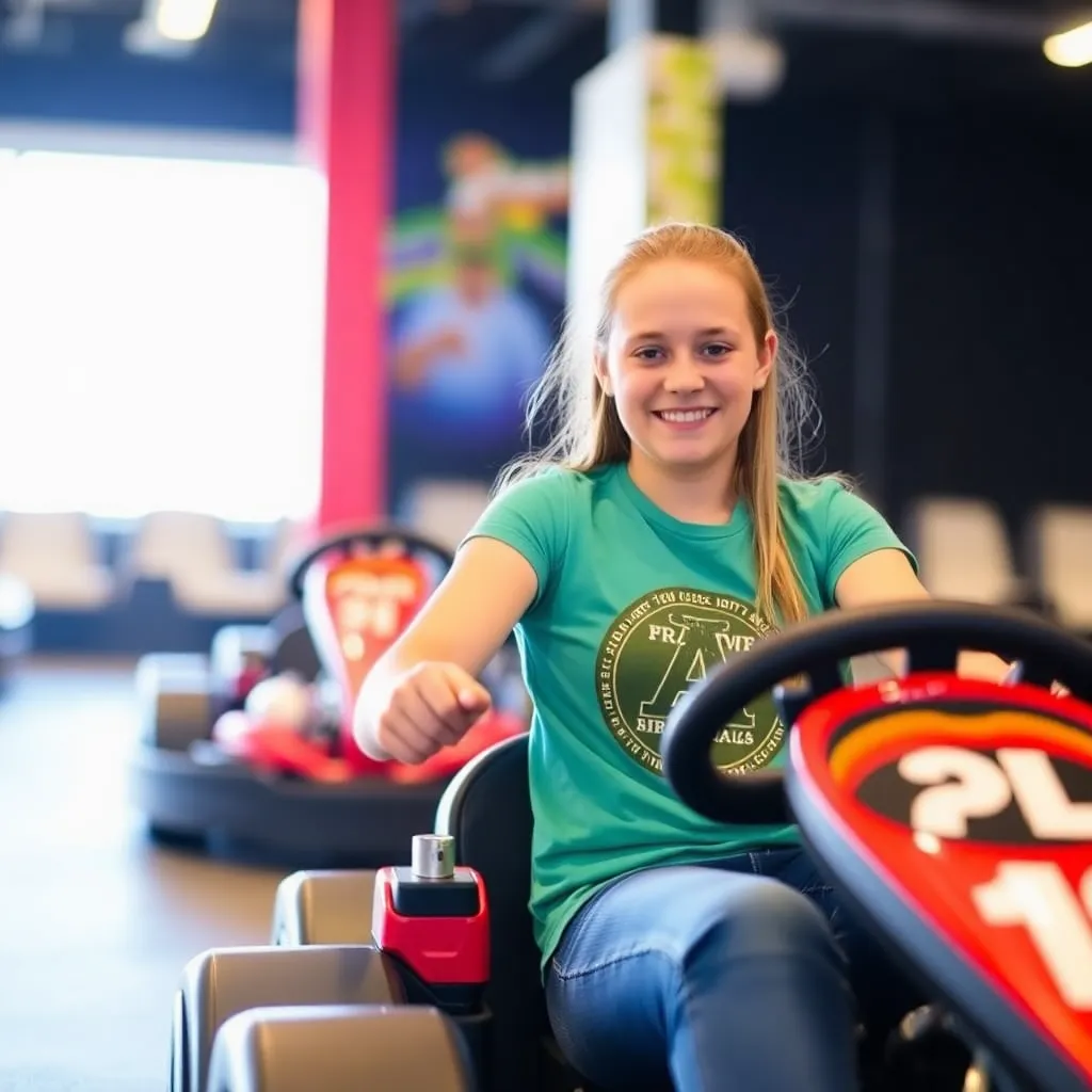 Kids birthday party places Andretti Indoor Karting & Games Orlando in Orlando