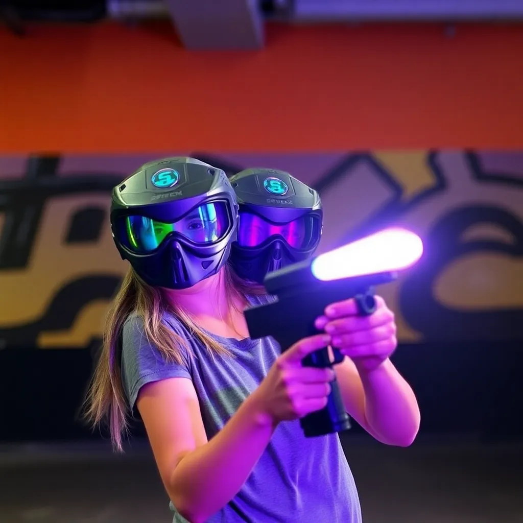 Kids birthday party places Apex Laser Tag in Iowa City