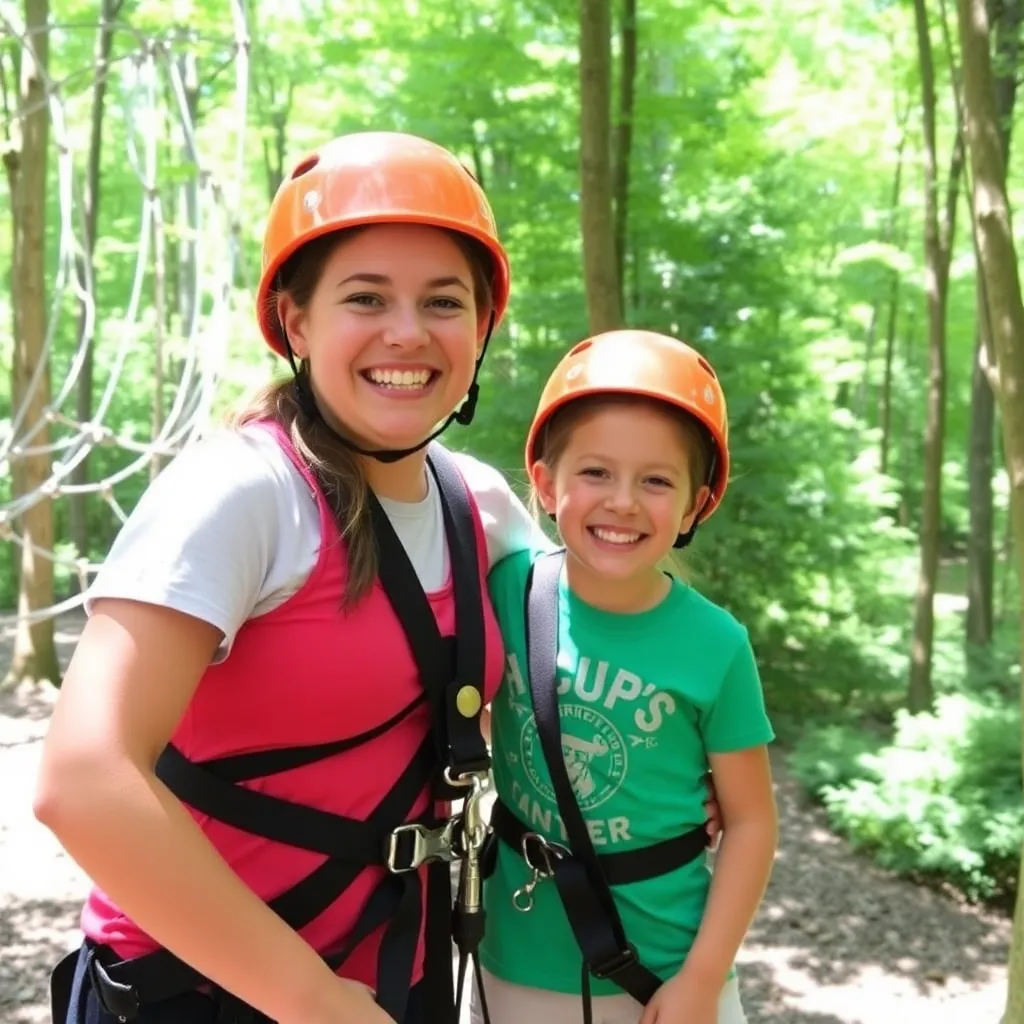 Kids birthday party places Arbortrek Canopy Adventures in Jeffersonville
