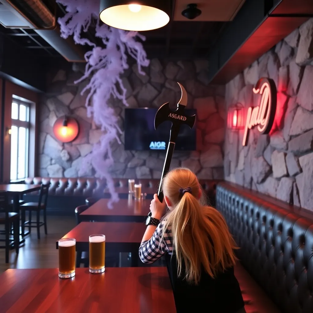 Kids birthday party places Asgard Axe & Tap Restaurant Attraction in Wisconsin Dells