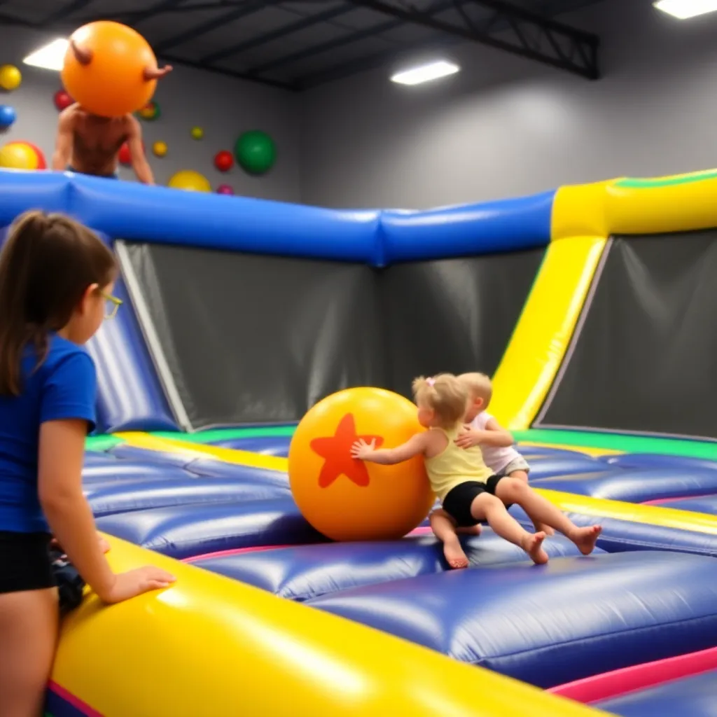 Kids birthday party places Atomic Bounce in York