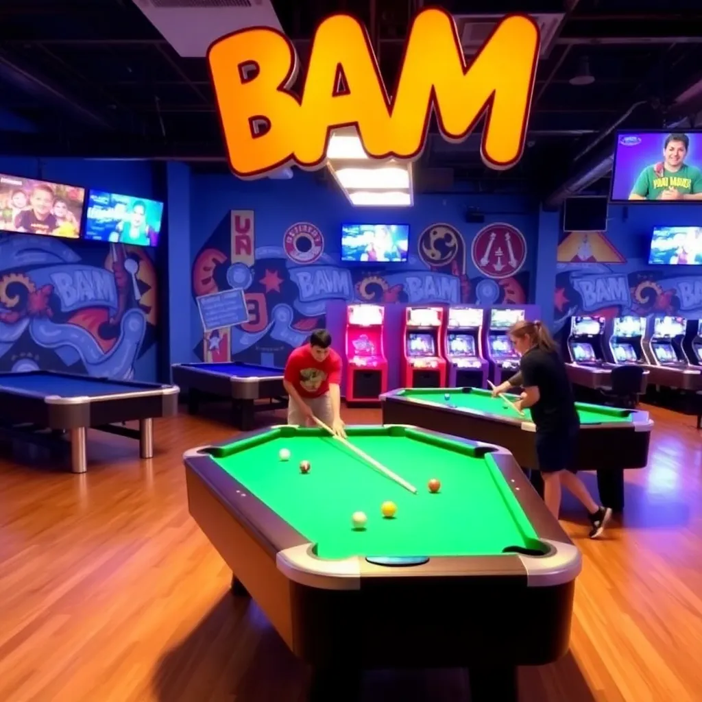 Kids birthday party places Bam Billiards, Arcade, And More in Dora