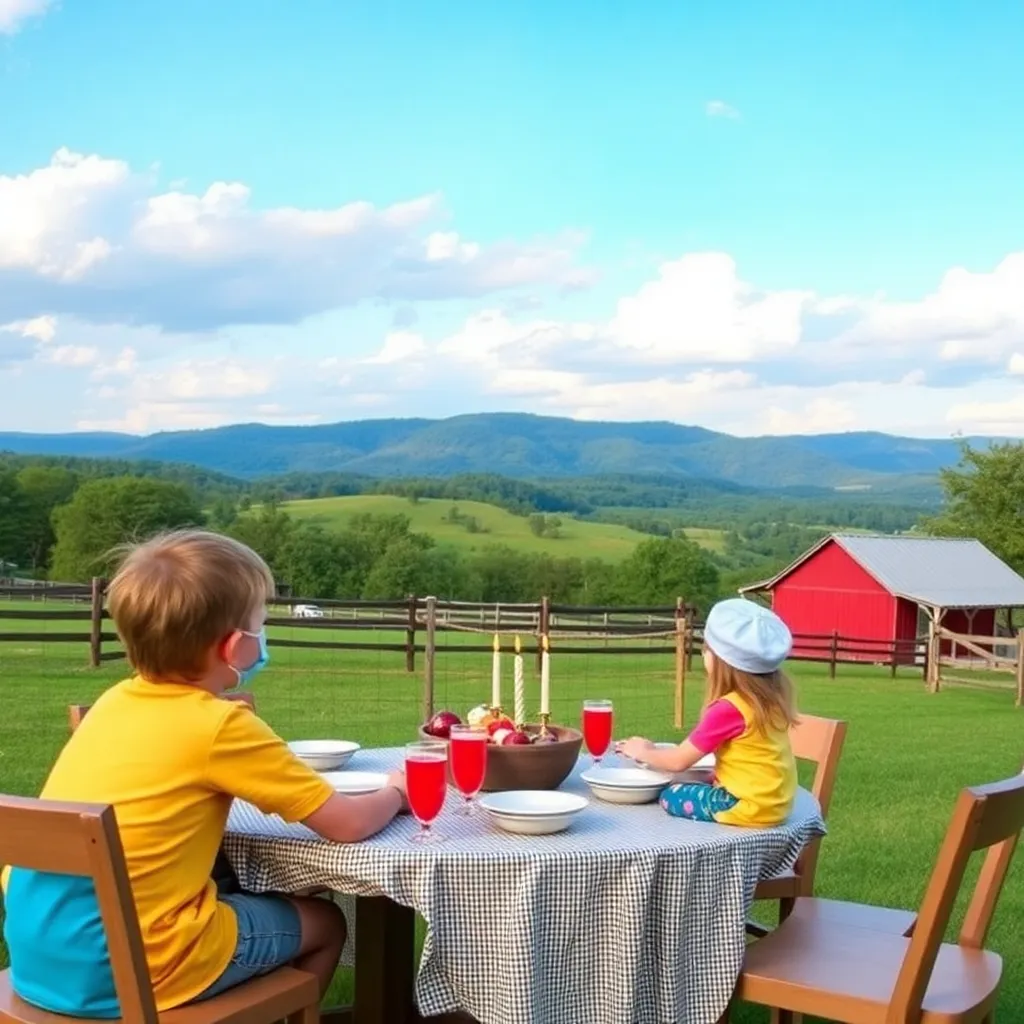 Kids birthday party places Battle Mountain Farm in College Grove