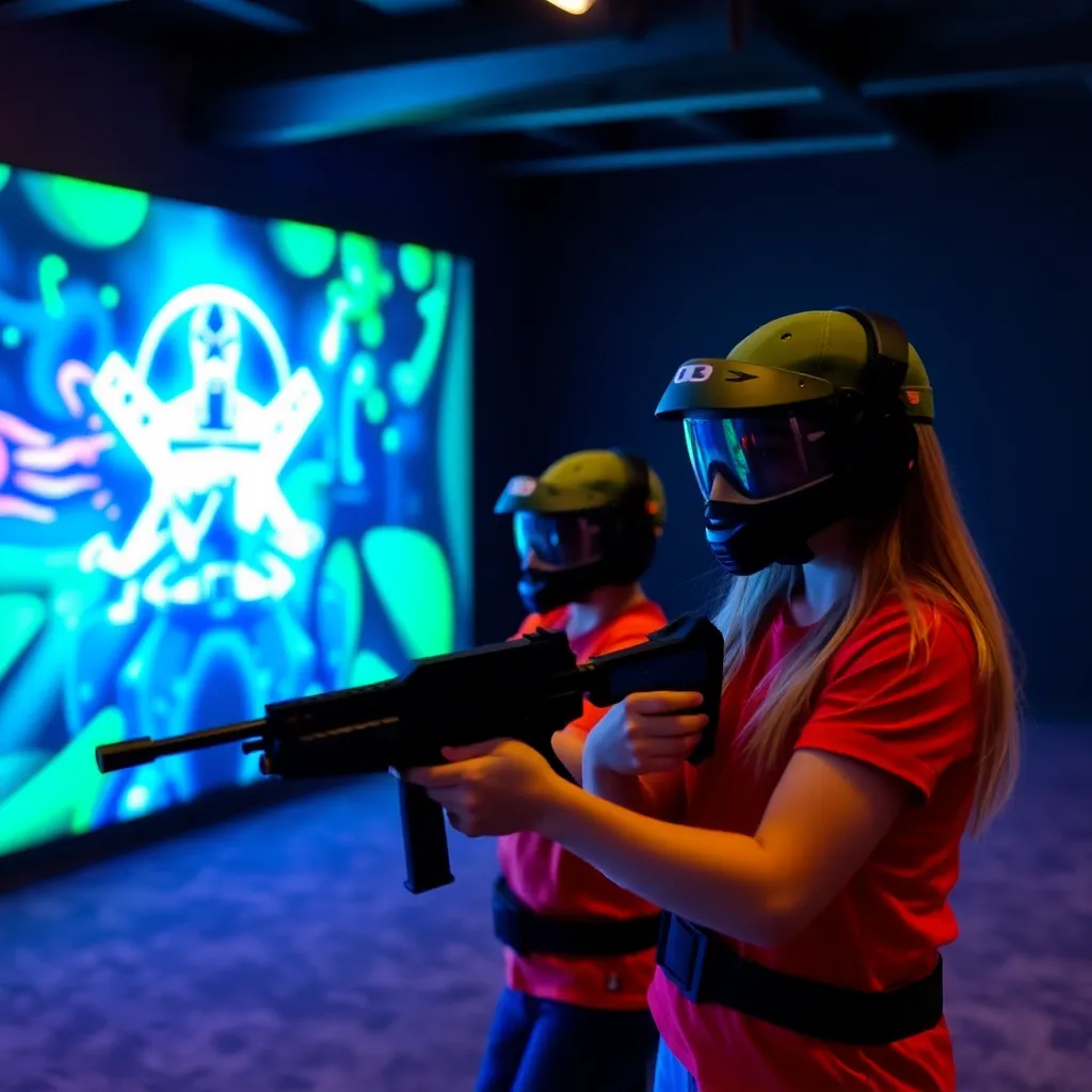 Kids birthday party places Battlefield Laser Tag in Leadington