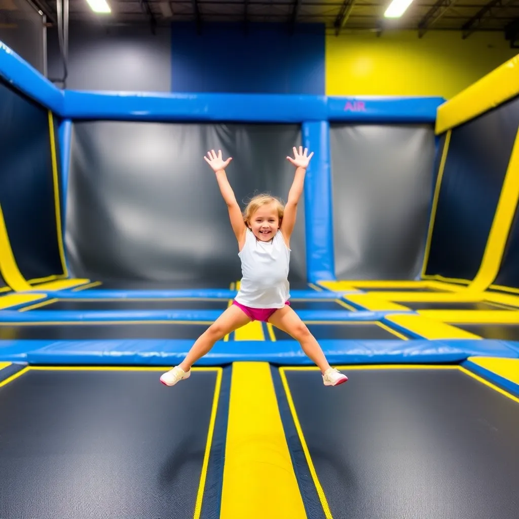 Kids birthday party places Big Air Trampoline Park in Greenville