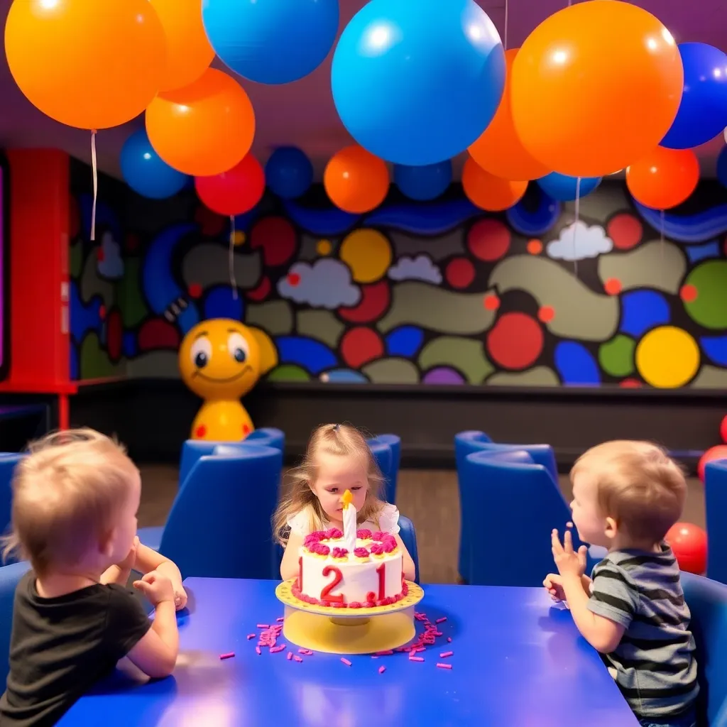 Kids birthday party places Blainbrook Entertainment Center in Minneapolis