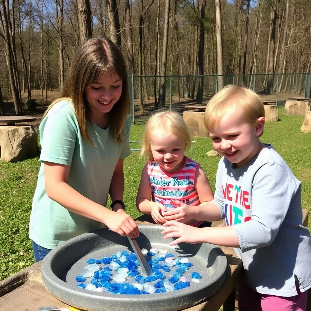 Kids birthday party places Blue Diamond Gemstone Panning in Cary