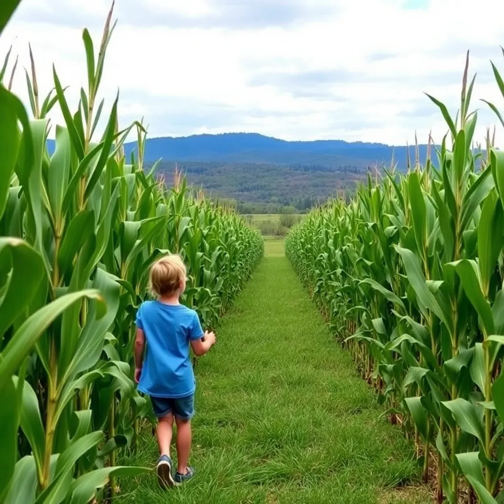 Kids birthday party places Blue Ridge Mountain Maze- Corn Maze & Fall Festival in Roseland