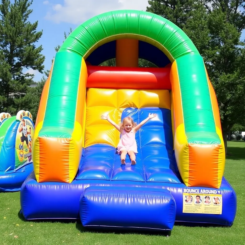 Kids birthday party places Bounce Around Inflatables in Tea