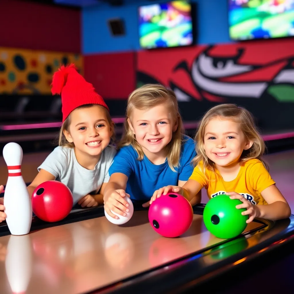 Kids birthday party places Bowlero Blaine in Blaine