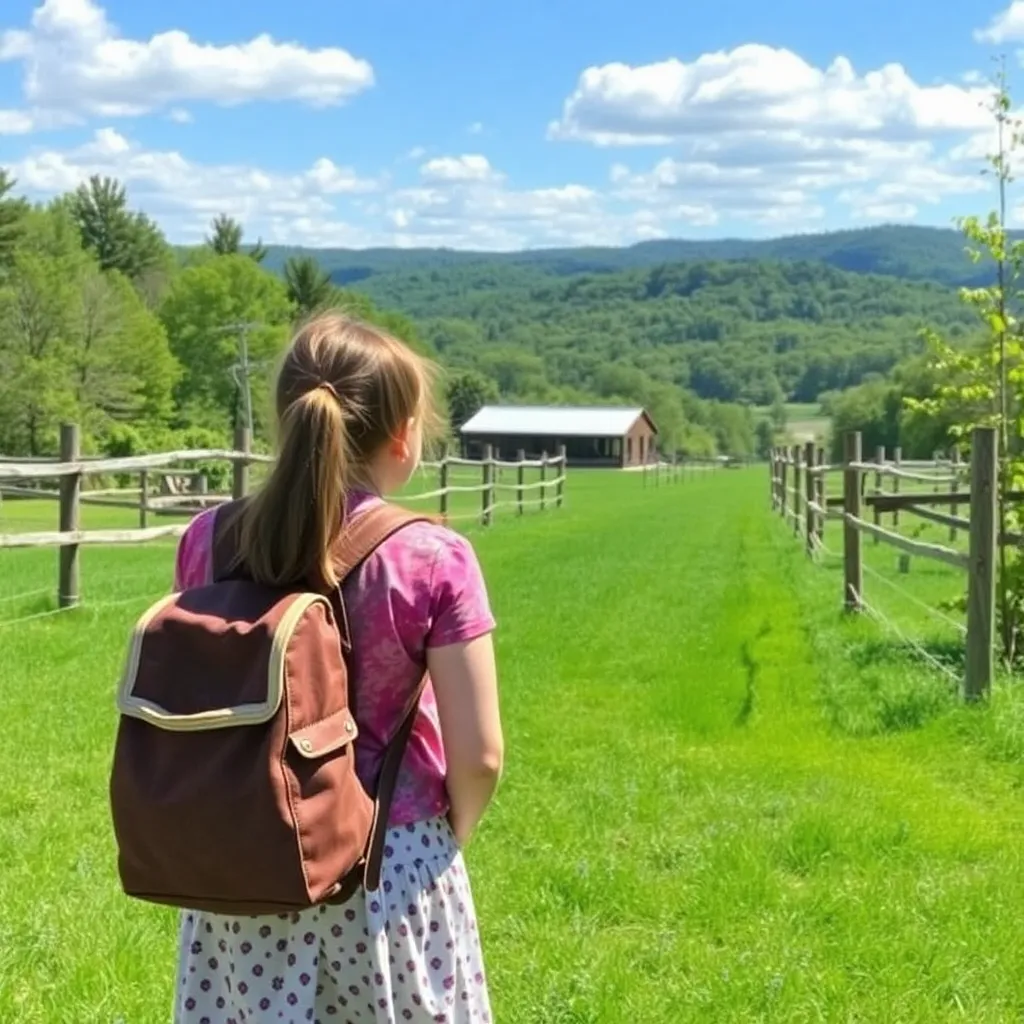 Kids birthday party places Bradley Mountain Farm in Southington