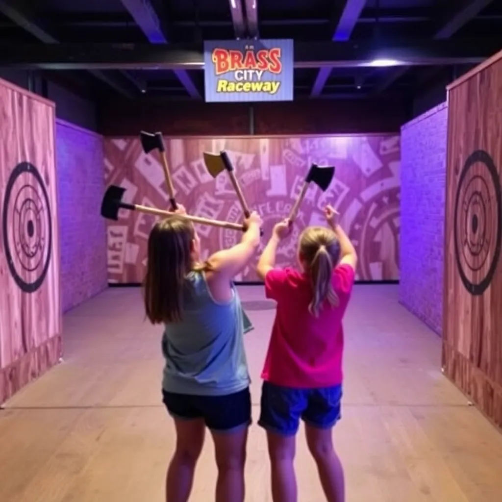Kids birthday party places Brass City Raceway & Axe Throwing in Waterbury