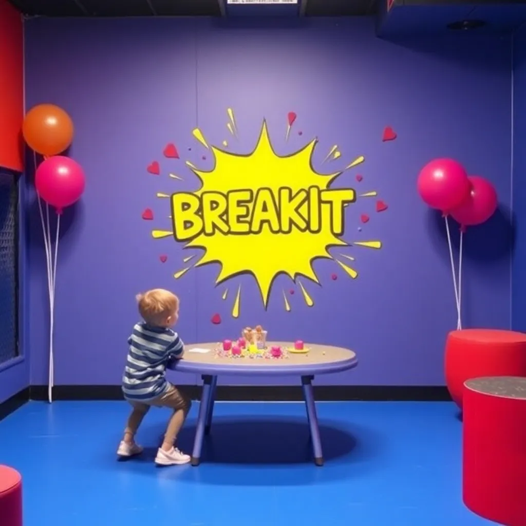 Kids birthday party places Breakit Smash Rooms in Pearl