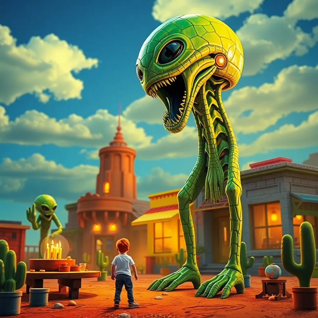 Kids birthday party places Bricktown: Alien Attack in Roswell