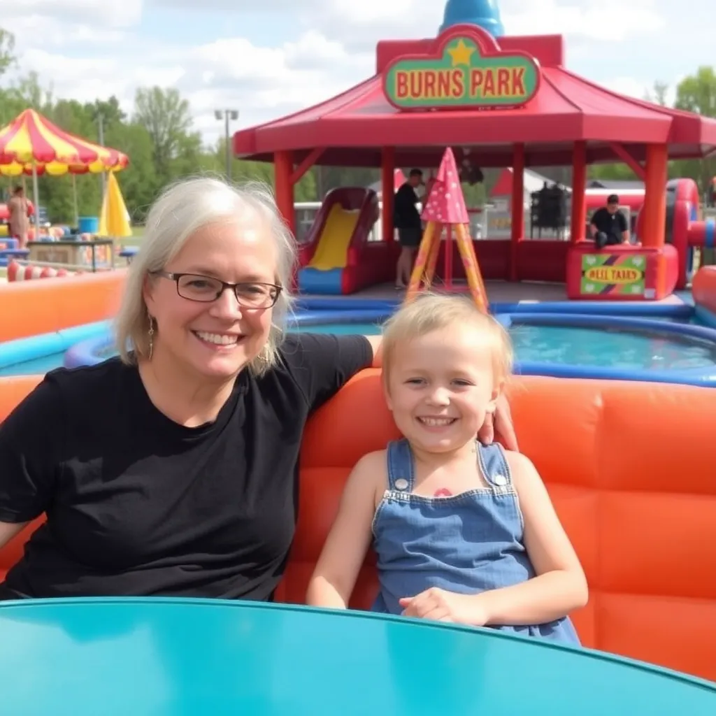 Kids birthday party places Burns Park Funland in North Little Rock