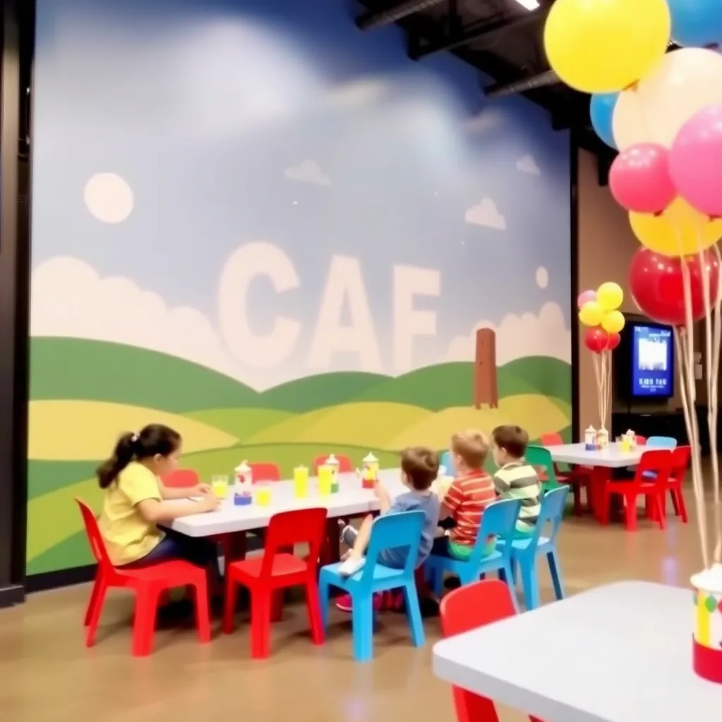 Kids birthday party places Cable Event Center in North Kansas City