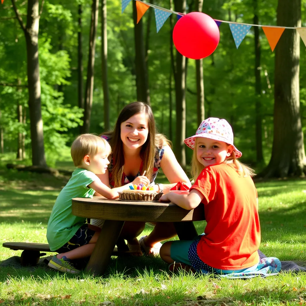 Kids birthday party places Camp Kearney in Lexington