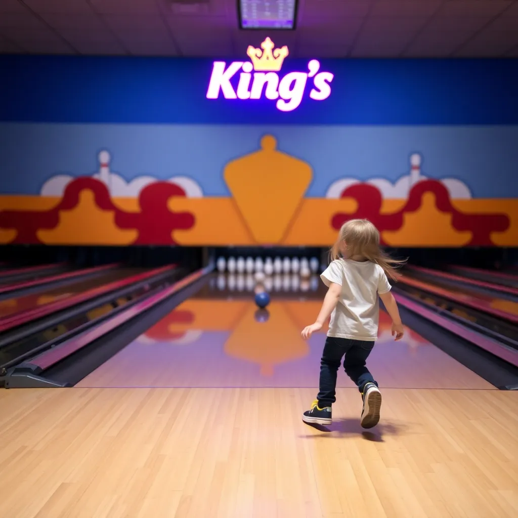 Kids birthday party places Cec King's Lanes in Norfolk