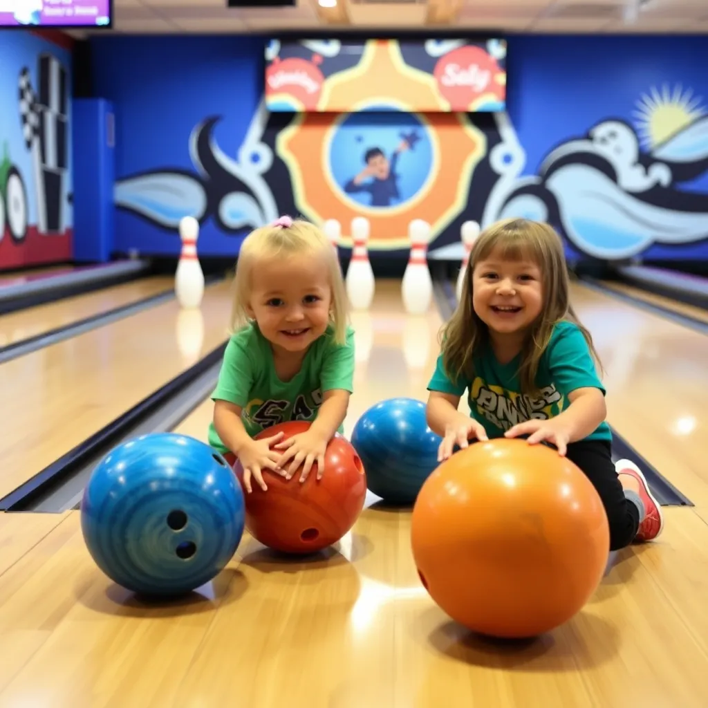 Kids birthday party places Center Bowl in Anchorage
