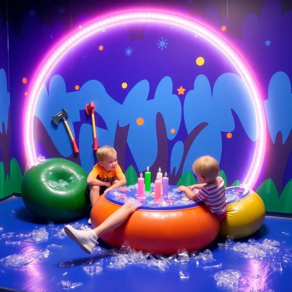 Kids birthday party places Chill Axes in Crofton