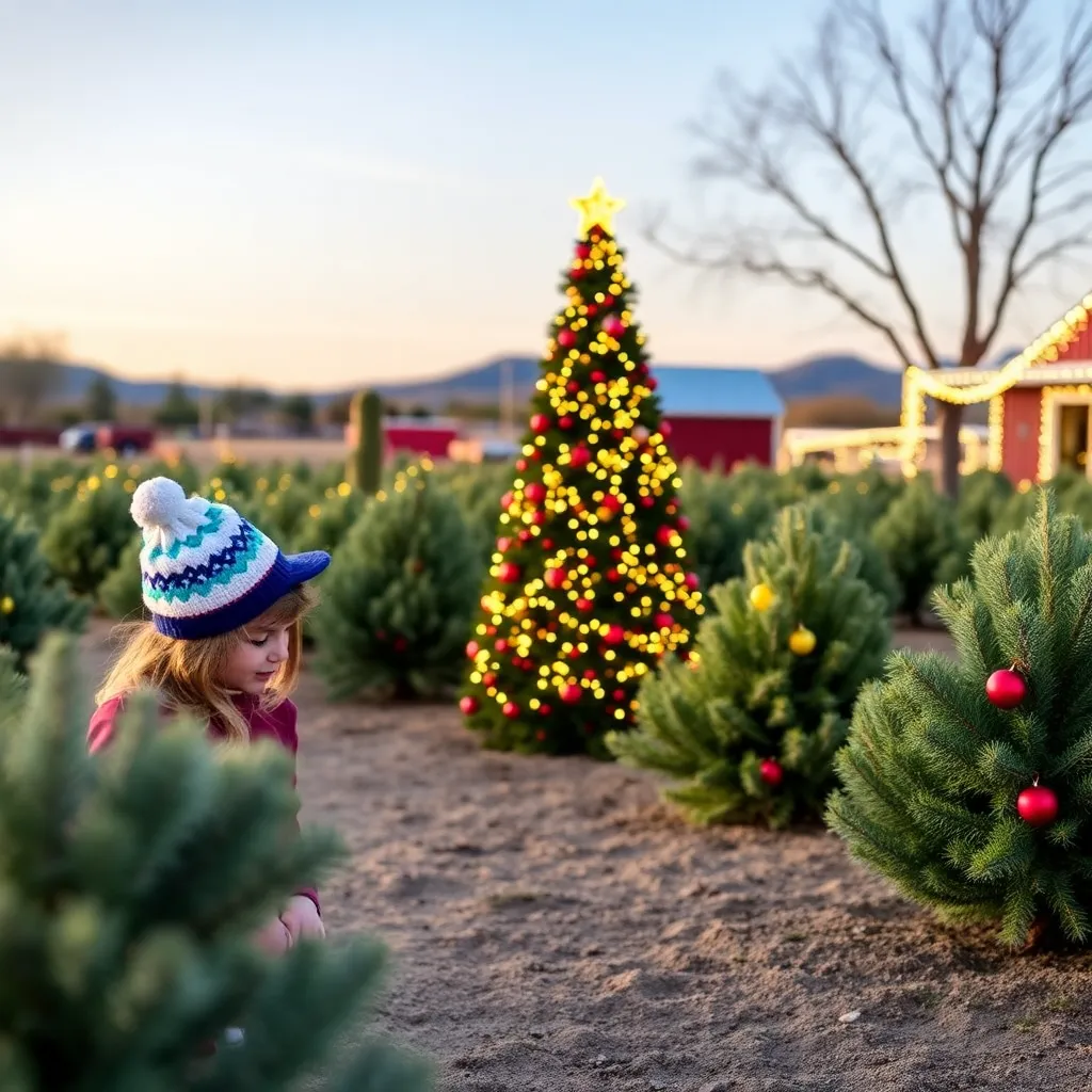 Kids birthday party places Christmas At Schnepf Farms in Queen Creek