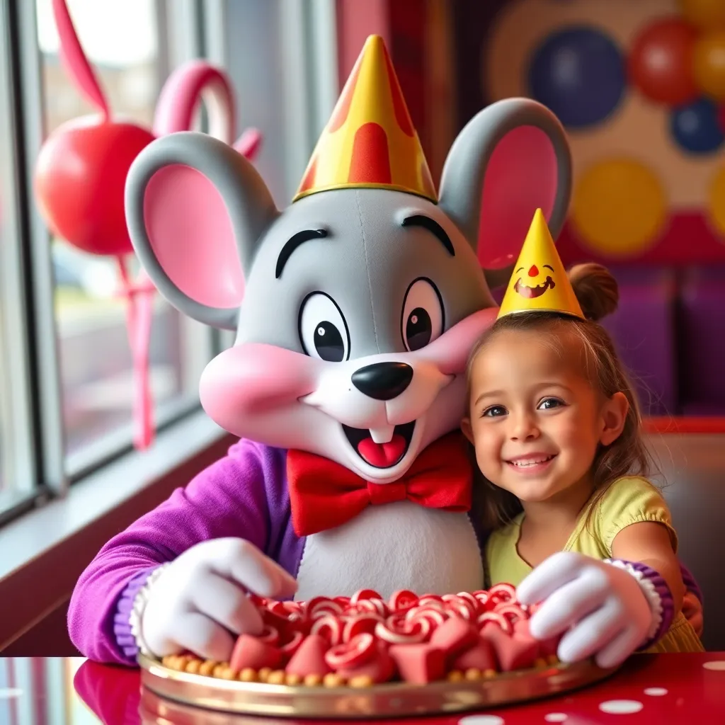 Kids birthday party places Chuck E. Cheese in Union
