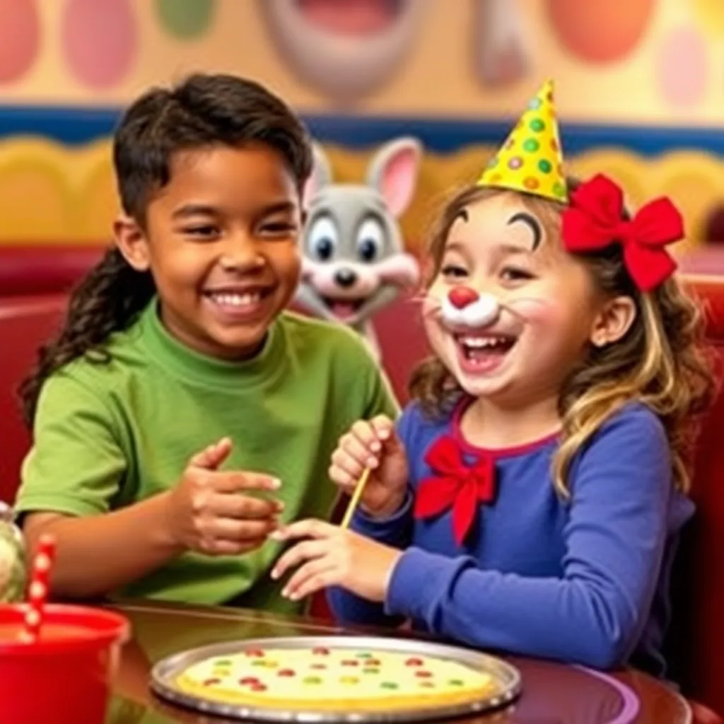 Kids birthday party places Chuck E. Cheese in Stockton