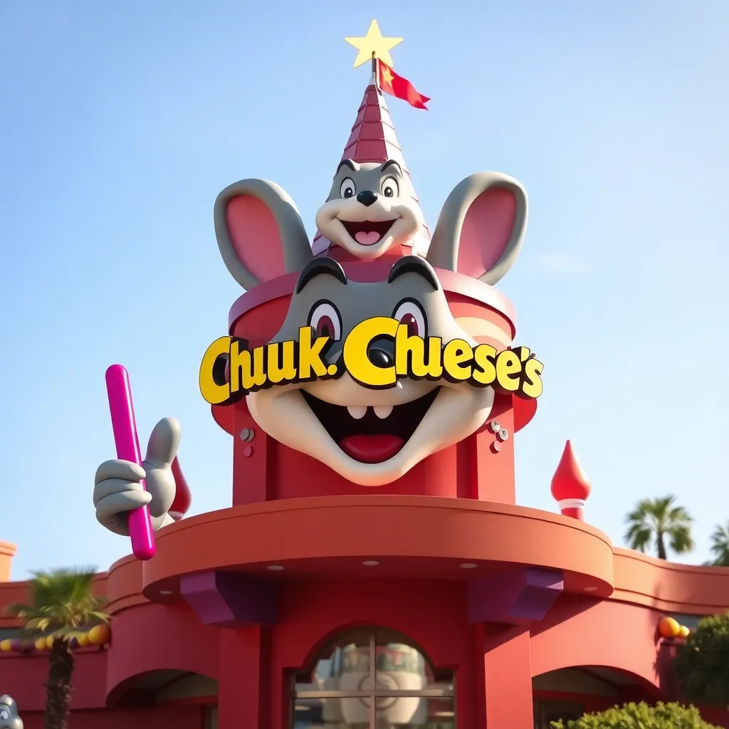 Kids birthday party places Chuck E. Cheese in Bakersfield