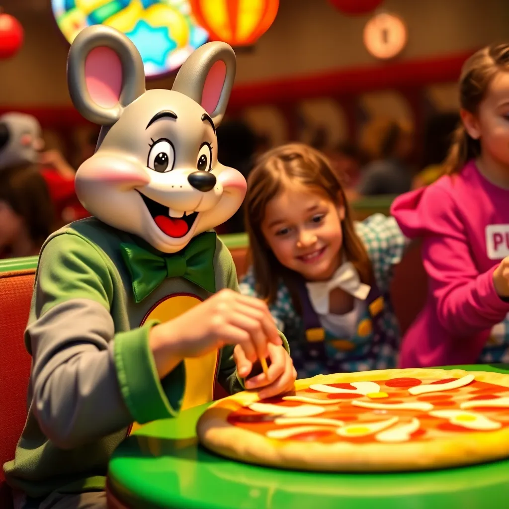 Kids birthday party places Chuck E. Cheese in Richmond