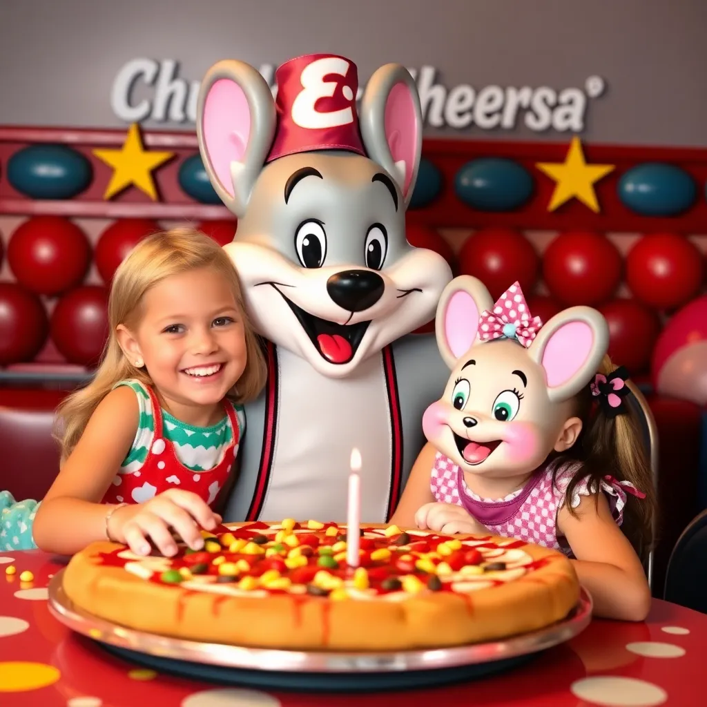 Kids birthday party places Chuck E. Cheese in West Allis