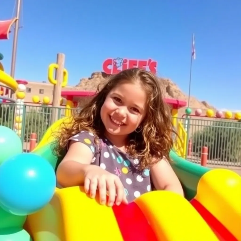 Kids birthday party places Cliff's Amusement Park in Albuquerque