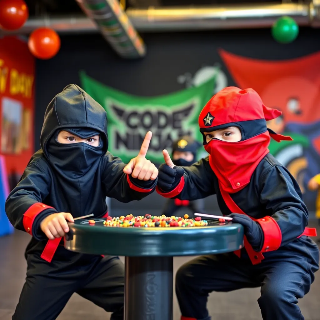 Kids birthday party places Code Ninjas in Fargo