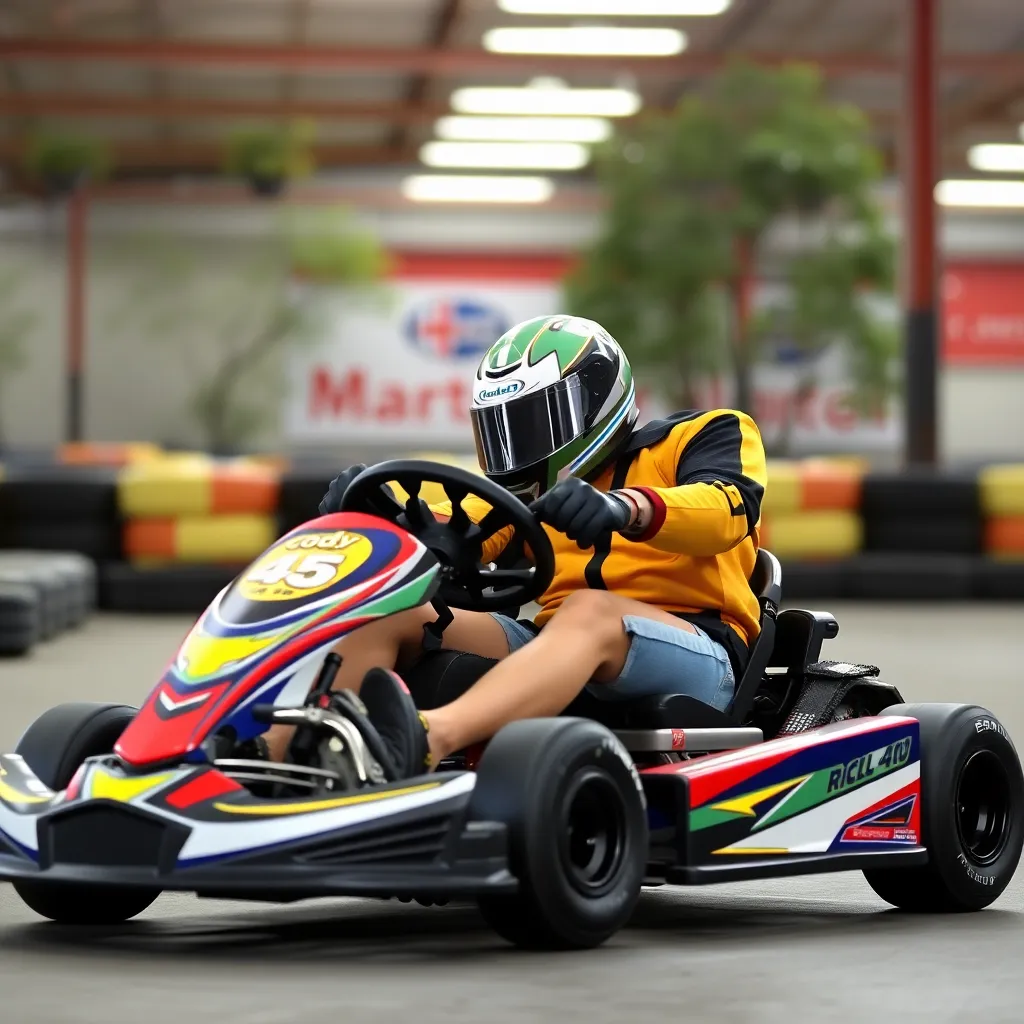 Kids birthday party places Cody Go Karts in North Platte