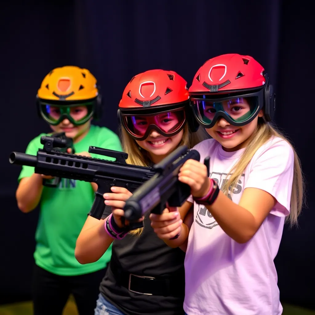 Kids birthday party places Combat Live Laser Tag in Des Moines