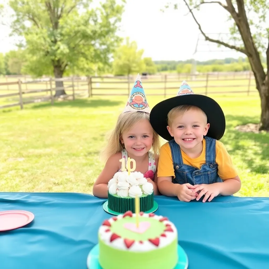 Kids birthday party places Cotton Creek Farms in Thompsonville