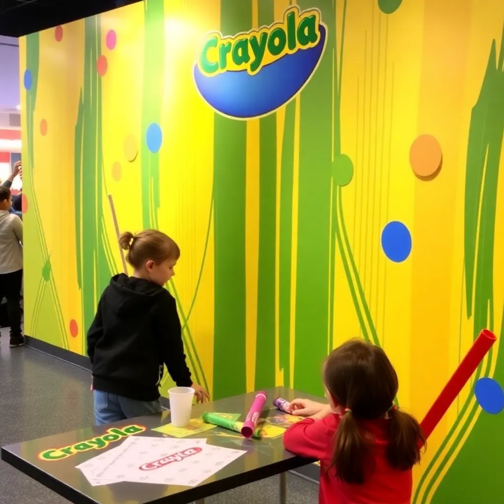 Kids birthday party places Crayola Experience Mall Of America in Bloomington
