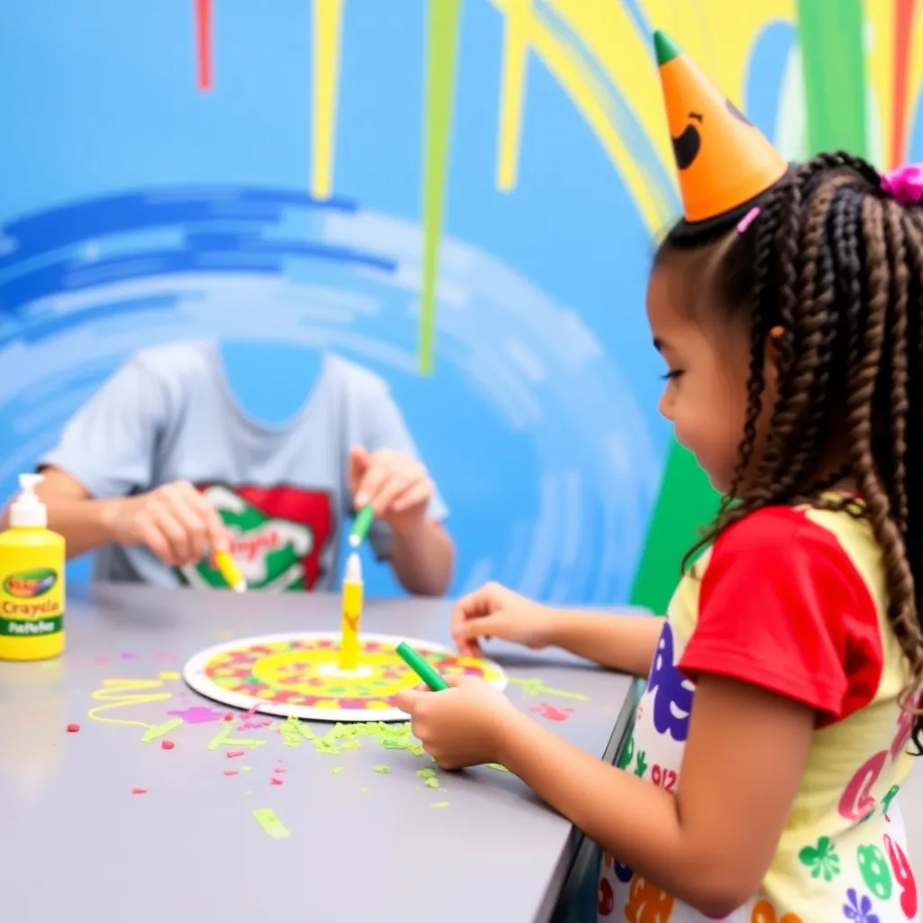 Kids birthday party places Crayola Experience Orlando in Orlando