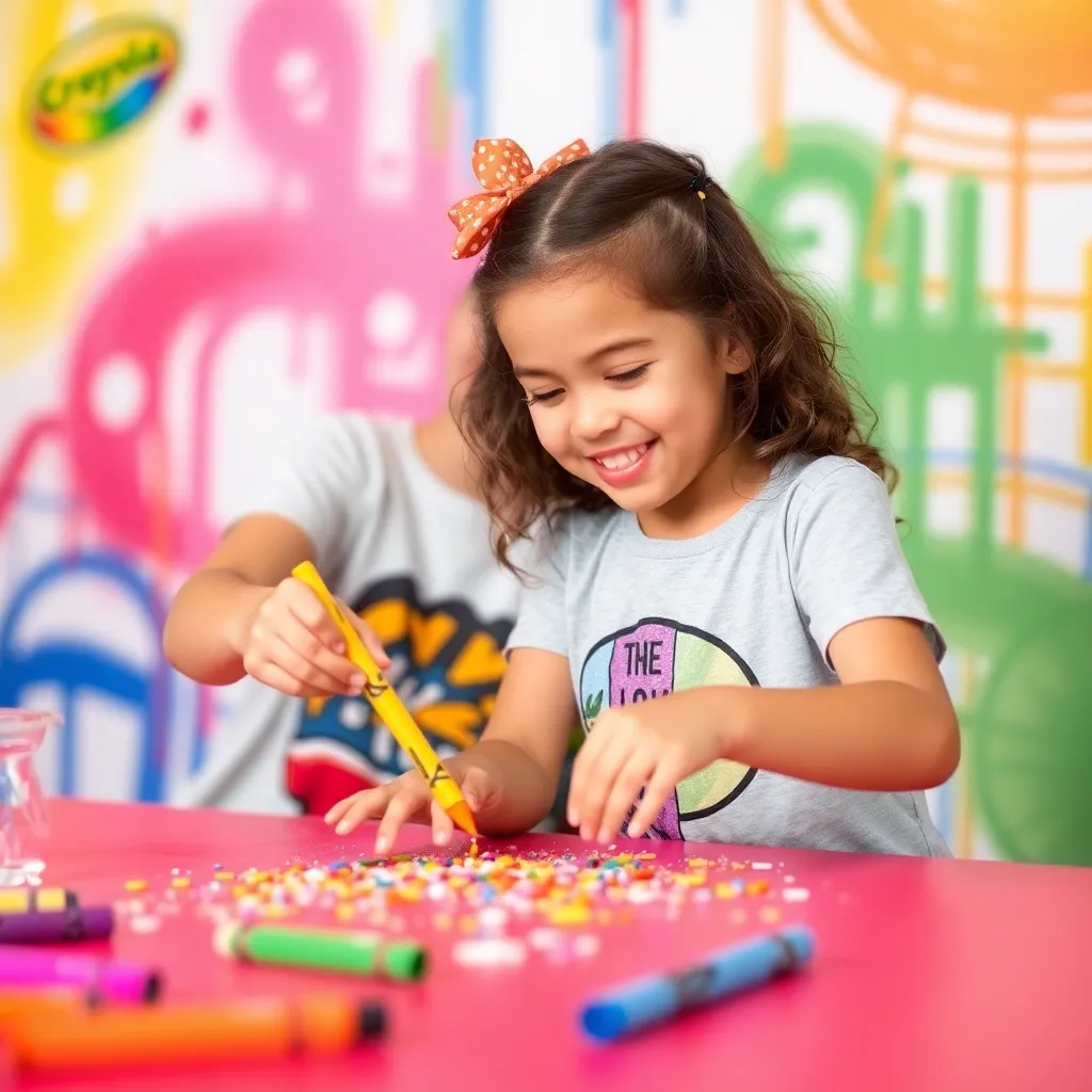 Kids birthday party places Crayola Experience Plano in Plano