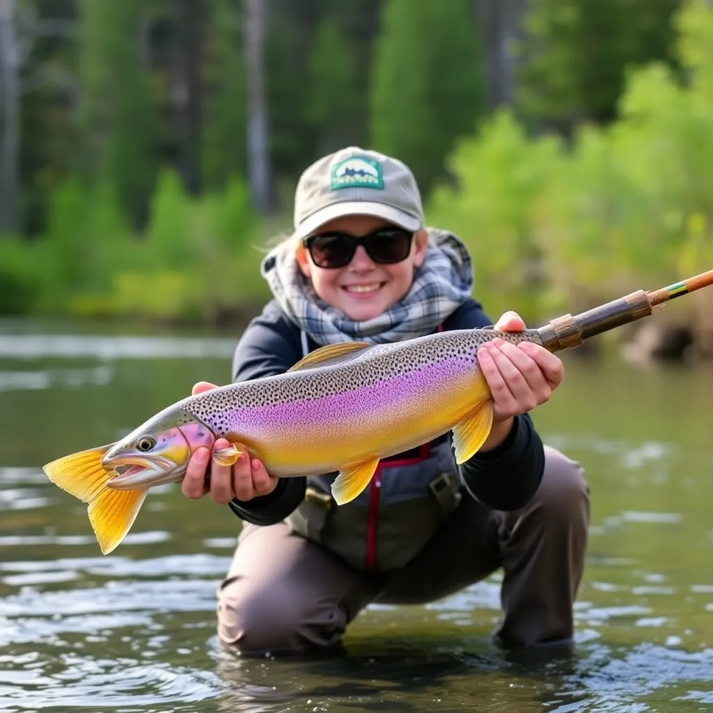 Kids birthday party places Crazy Rainbow Fly Fishing in Casper