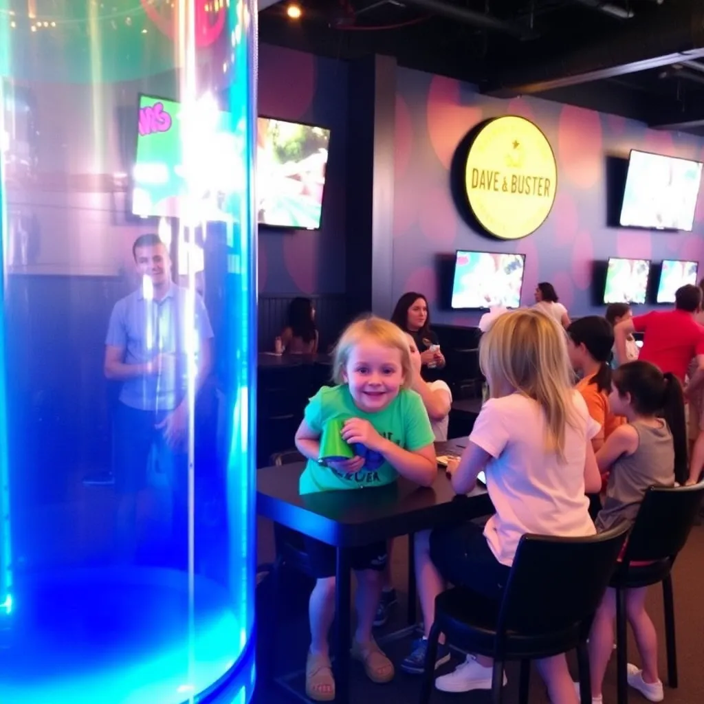 Kids birthday party places Dave & Buster's Des Moines in West Des Moines