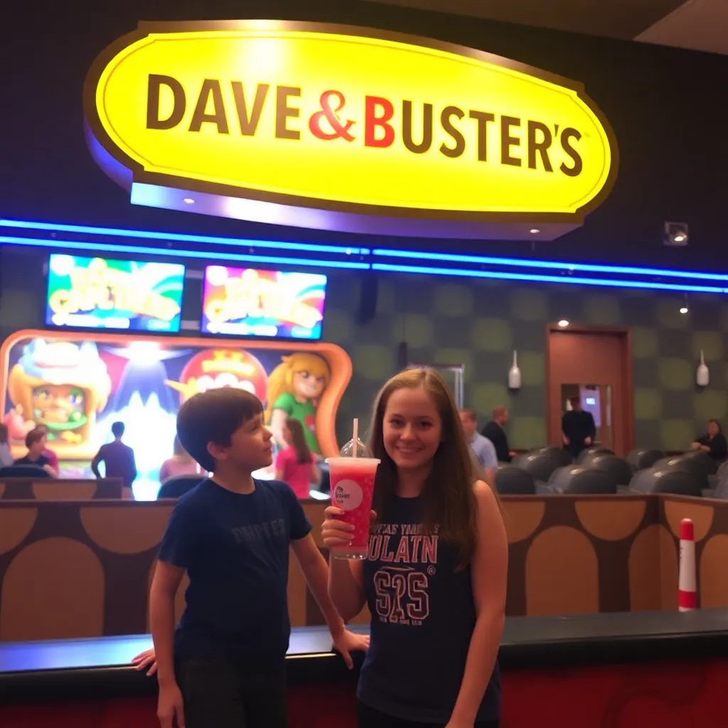 Kids birthday party places Dave & Buster's Glendale in Glendale