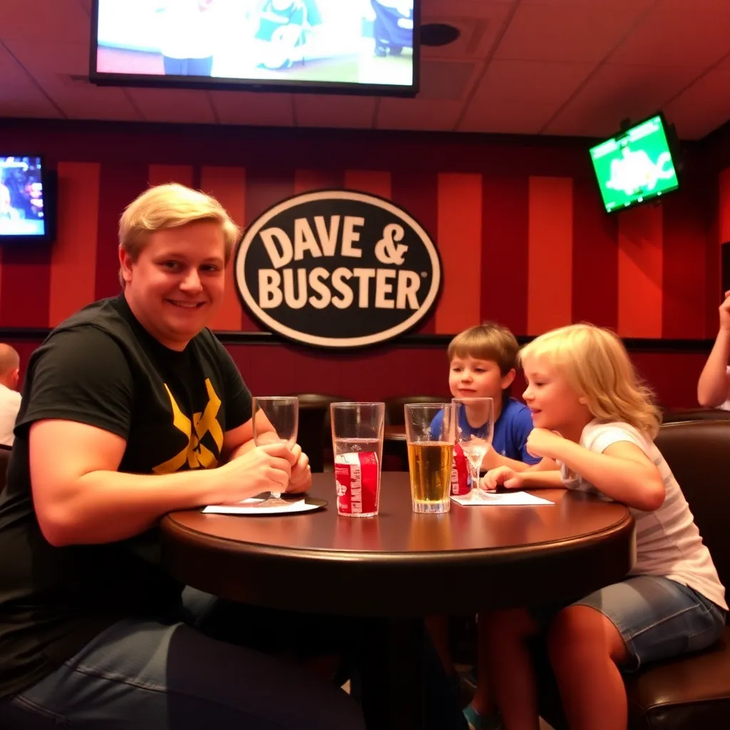 Kids birthday party places Dave & Buster's Manchester in Manchester