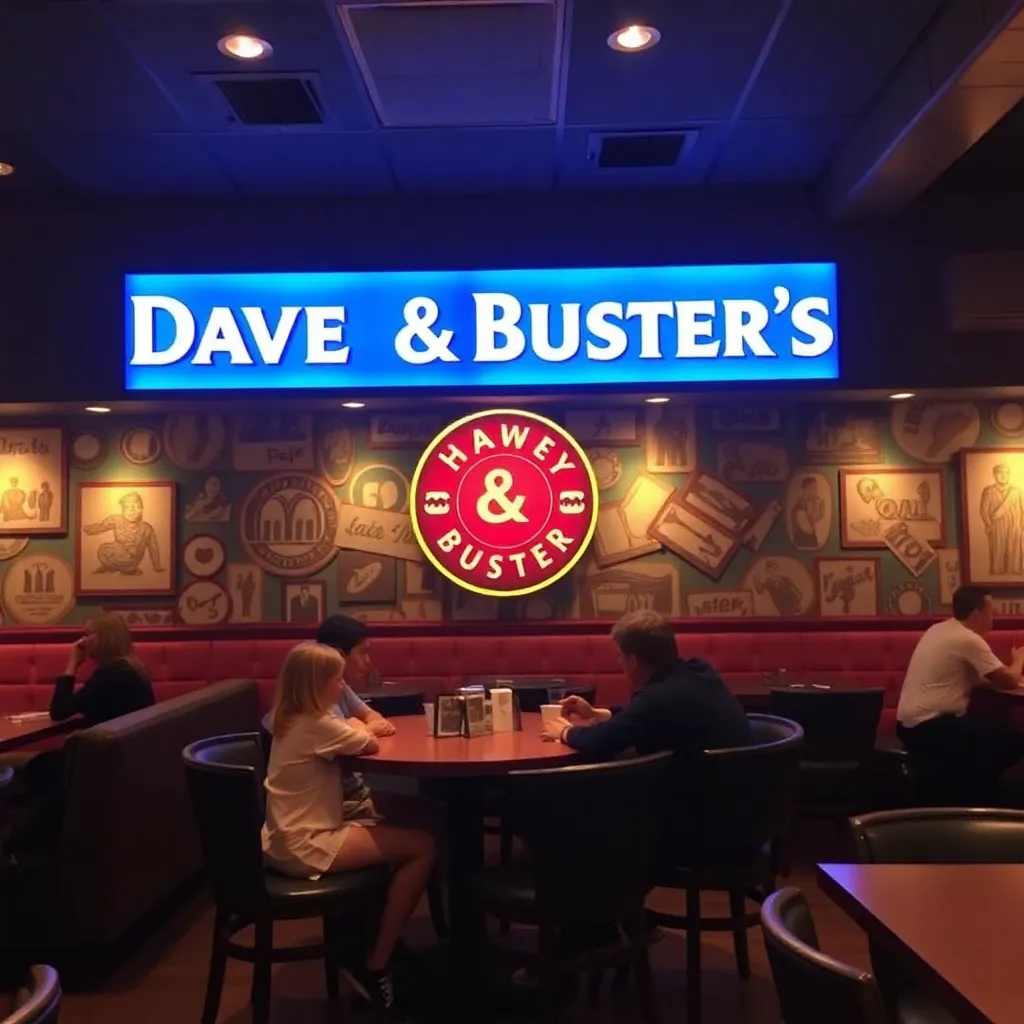 Kids birthday party places Dave & Buster's Mcdonough in McDonough