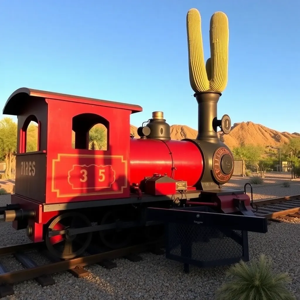 Kids birthday party places Desert Breeze Railroad in Chandler