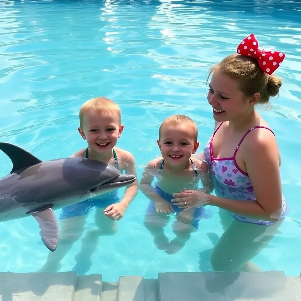 Kids birthday party places Dolphins Cove in Sun Prairie